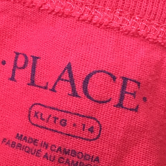 THE CHILDRENS PLACE Boys size 14 RULES PIZZA T SHIRT - Picture 3 of 3